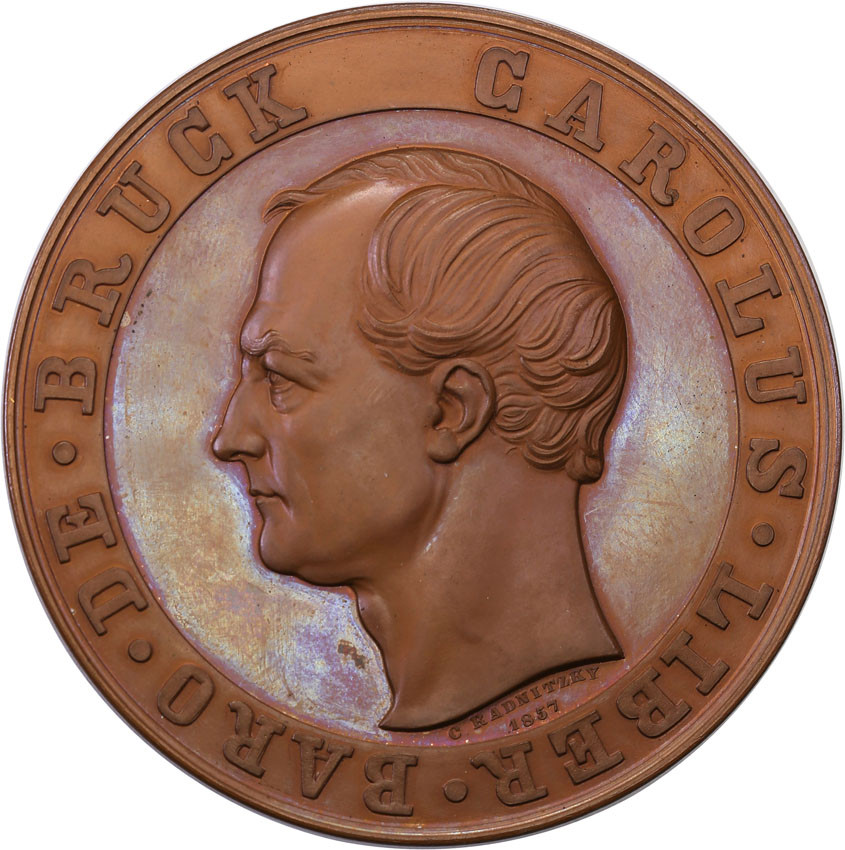 Austria. Franciszek Józef (1848–1916). Medal 1857 Karl Bruck